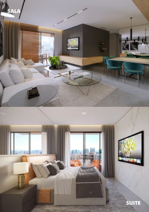 Luxuoso ROMANI - 150m2 - 3 Suítes + Dependência - B.Campos