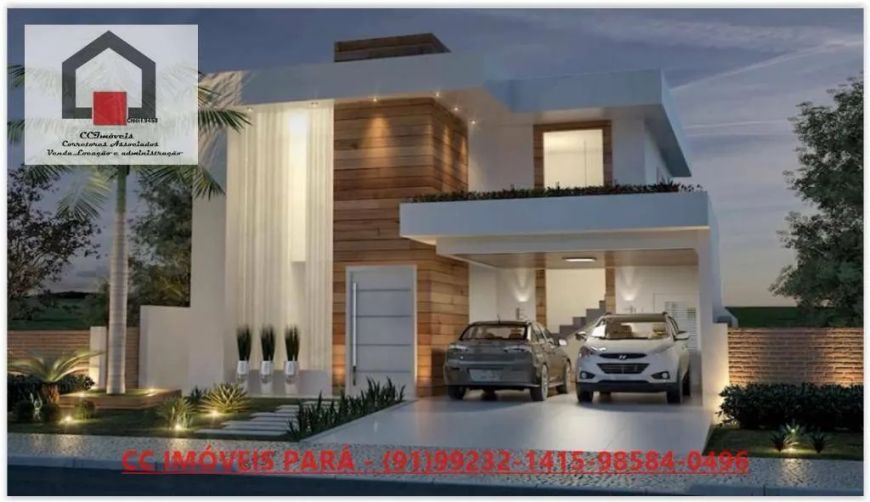 PROJETO; CASA NOVA NO MONTENEGRO BOULEVARD, PAGAMENTO FACILITADO. 400 m², 4 Suites, 4 Vagas, à Venda