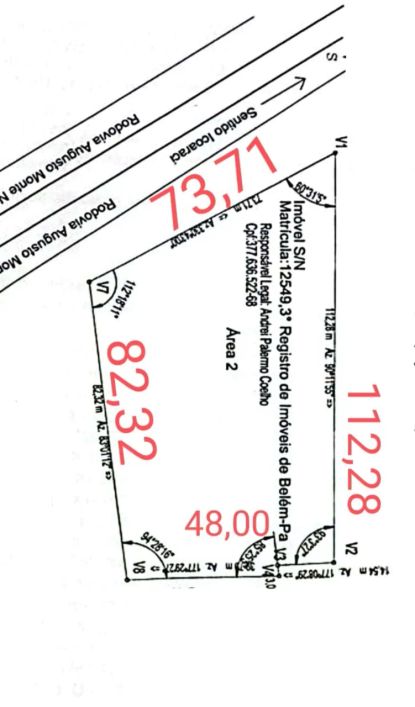 VENDO TERRENO DE 5.500 M2 EM PLENA AUGUSTO MONTENEGRO