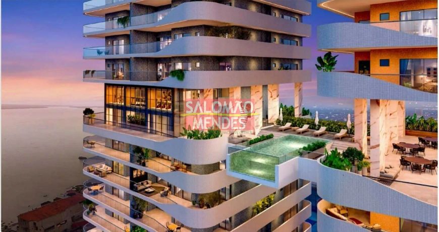Apartamento luxuoso, frente Baia no Umarizal - Lançamento
