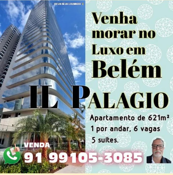 Apartamento para venda com 621 m² com 5 suítes, 6 vagas em Reduto - Belém - PA