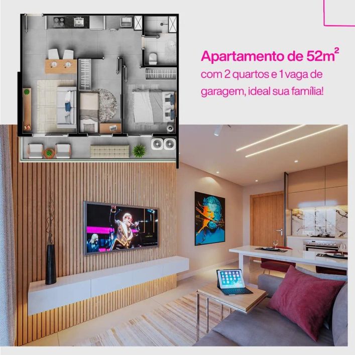 INOVAR RESIDENCE, 38M2, 52M2 E 70M2, CUSTO E BENEFÍCIO DO MERCADO!!!