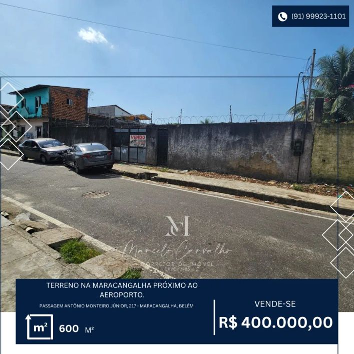 Disponível para venda, Terreno na Maracangalha próximo ao aeroporto.