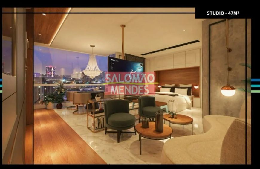 Studio de 47m², suíte, vaga de garagem - Localização Perfeita.