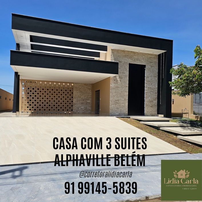 Vendo Casa novaTérrea 3 suites em condomínio em Maracacuera (Icoaraci) - Belém - PA