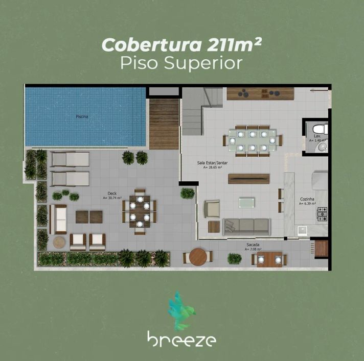 Duplex para venda tem 133 metros quadrados com 3 quartos em Val-de-Cães - Belém - PA