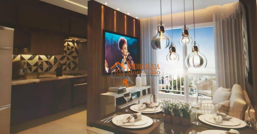 Apartamento com 2 dormitórios à venda, 44 m² por R$ 303.900,00 - Água Chata - Guarulhos/SP