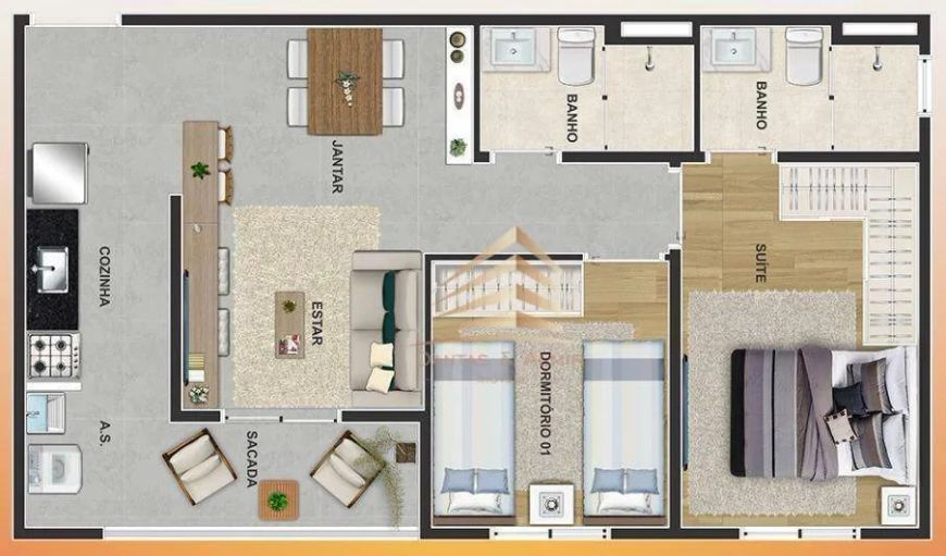 Apartamento à venda, 47 m² por R$ 393.582,00 - Vila Augusta - Guarulhos/SP