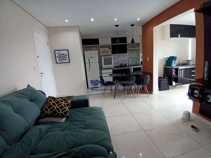 Apartamento 55M² com 2 Quartos, Sala Ampla, Varanda 1 Vaga Livre Torre Única em Vila Itapegica