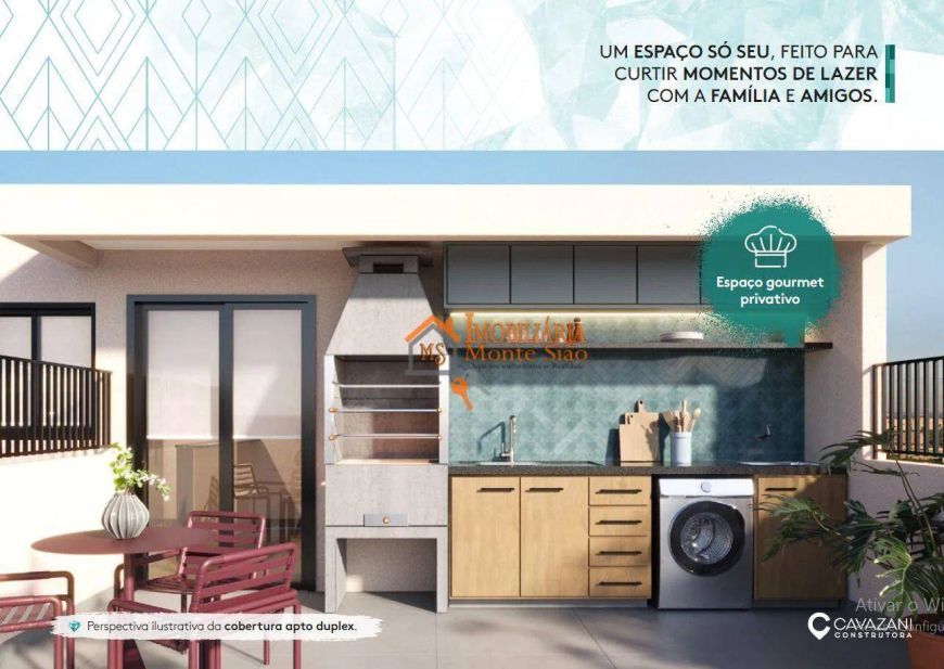 Apartamento Duplex com 2 dormitórios à venda, 68 m² por R$ 417.000,00 - Jardim Vila Galvão - Guarulh
